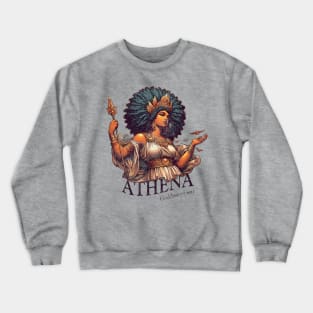 Athena Afro: Goddess of War Crewneck Sweatshirt